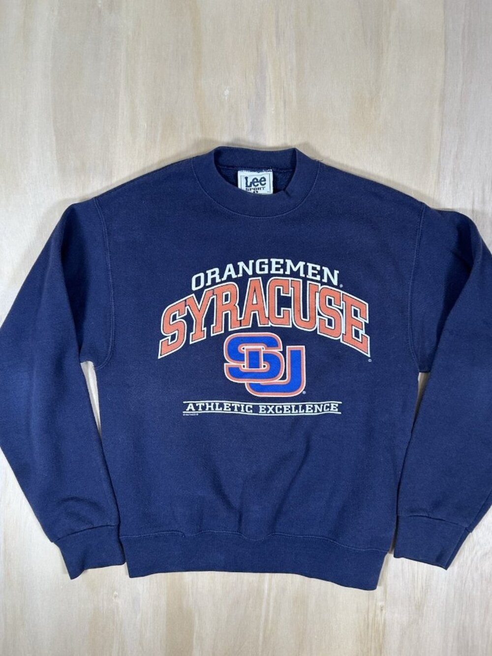 Vintage 1990s Syracuse Orange Crewneck Sweatshirt Men’s Large Blue Vtg 90s Lee